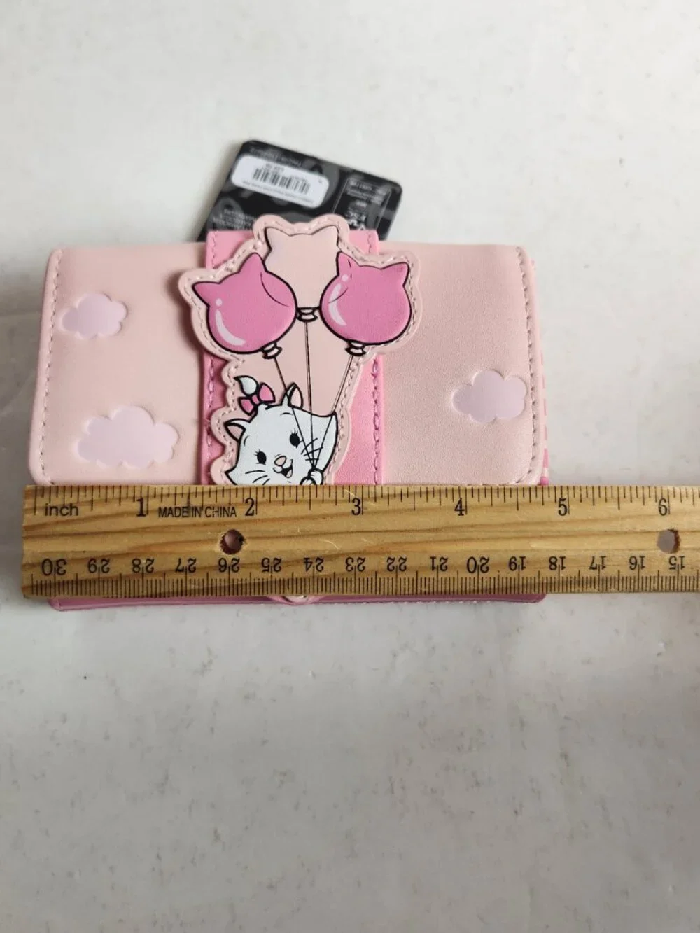 Loungefly Hard Tag Disney The Aristocats Marie with Balloons Snap Wallet NWT